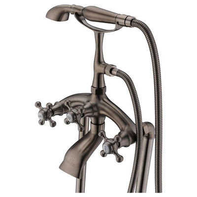 ANZZI Tugela Series FS-AZ0052 3-Handle Claw Foot Tub Faucet with Hand Shower
