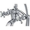 ANZZI Tugela Series FS-AZ0052 3-Handle Claw Foot Tub Faucet with Hand Shower