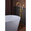 ANZZI Bridal Series FS-AZ0061RG 3-Handle Claw Foot Tub Faucet with Hand Shower in Gold
