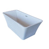 ANZZI Arden Series FT-AZ006 5.5 ft. Acrylic Center Drain Freestanding Bathtub in Glossy White