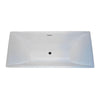 ANZZI Vision Series FT-AZ010 5.9 ft. Acrylic Center Drain Freestanding Bathtub in Glossy White