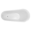 ANZZI Maple Series FT-AZ092 5.58 ft. Freestanding Bathtub in White