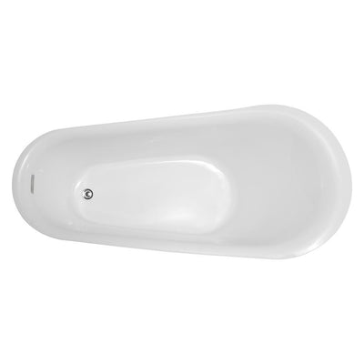 ANZZI Maple Series FT-AZ092 5.58 ft. Freestanding Bathtub in White