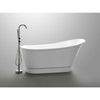 ANZZI Prima Series FT-AZ095 5.58 ft. Freestanding Bathtub in White