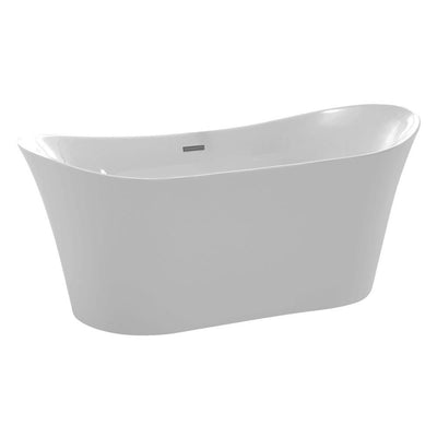 ANZZI Eft Series FT-AZ096 5.58 ft. Freestanding Bathtub in White