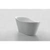 ANZZI Arges Series FT-AZ106 5.9 ft. Center Drain Freestanding Bathtub in Glossy White