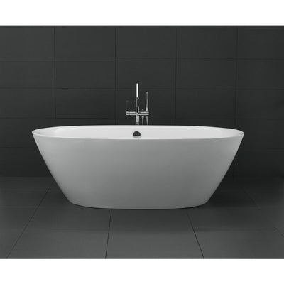 ANZZI Adze Series FT-AZ107 5.9 ft. Freestanding Bathtub in White