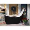 ANZZI Gala Series 6.7 ft. Acrylic Reversible Drain Freestanding Bathtub