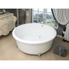ANZZI Cantor Series FT-AZ302 4.9 ft. Acrylic Clawfoot Non-Whirlpool Bathtub in White