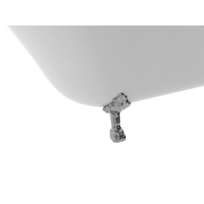 ANZZI Legion Series FT-AZ419 5.5 ft. Acrylic Clawfoot Non-Whirlpool Bathtub in White