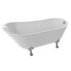 ANZZI Legion Series FT-AZ419 5.5 ft. Acrylic Clawfoot Non-Whirlpool Bathtub in White