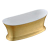 ANZZI Queen Series FT-AZ537 5.74 ft. Freestanding Bathtub in Locket Gold