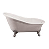 Barclay Products Halifax Cast Iron Slipper, 61" - Affordable Cheap Freestanding Clawfoot Bathtubs Tub