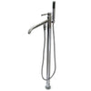 Kingston Brass KS813 Concord Floor Mount Tub Filler with Hand Shower - Affordable Cheap Freestanding Clawfoot Bathtubs Tub
