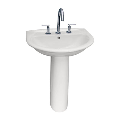 Barclay Karla 605 Pedestal Lavatory Bathroom Sink 8 inch faucet