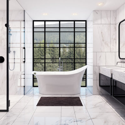 A & E Bath and Shower London 67" Freestanding Tub No Faucet