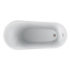 Barclay - Lucinda 66" Acrylic Slipper Tub with Integral Drain and Overflow - ATSN66FIG