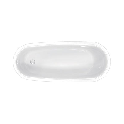 Barclay - Lyndell 67" Acrylic Slipper Tub with Integral Drain and Overflow - ATSN67FIG