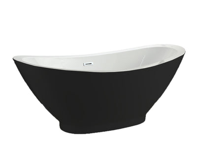 MTD Vanities Seal 6516 Modern Freestanding Acrylic Bathtub