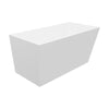 A&E Bath and Shower Malibu 59" Freestanding Tub No faucet side view in White Background