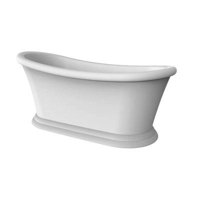 Barclay - Mallory 68" Acrylic Slipper Tub with Integrated Drain and Overflow - ATSN68BIG