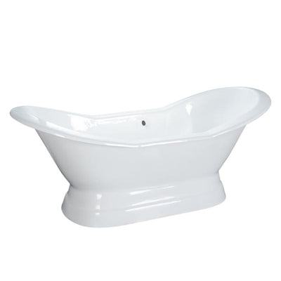 Barclay Products - Maren 61" Cast Iron Double Slipper Tub on Base - CTDSN61B-WH