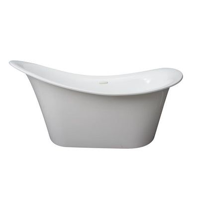 Barclay - Maxine 69" Acrylic Slipper Tub with Integral Drain and Overflow - ATFSN69AIG