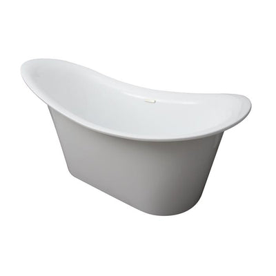 Barclay - Maxine 69" Acrylic Slipper Tub with Integral Drain and Overflow - ATFSN69AIG