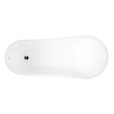 Barclay - McGuire 70" Acrylic Slipper Tub with Integral Drain and Overflow - ATSN70FIG