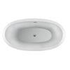 Barclay - Naomi 67" Acrylic Double Slipper Tub with Integral Drain and Overflow - ATDSN67IG