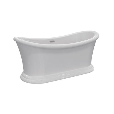 Barclay - Nemo 67" Acrylic Double Slipper Tub with Integral Drain and Overflow - ATDSN67BIG
