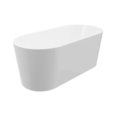 A&E Bath and Shower Niagara 67" Freestanding Tub No Faucet Front View in White Background