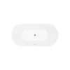 A&E Bath and Shower Niagara 67" Freestanding Tub No Faucet Top View in White Background