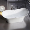 Barclay - Noreen 69" Acrylic Double Slipper Tub with Integrated Drain and Overflow - ATDSN69KIG