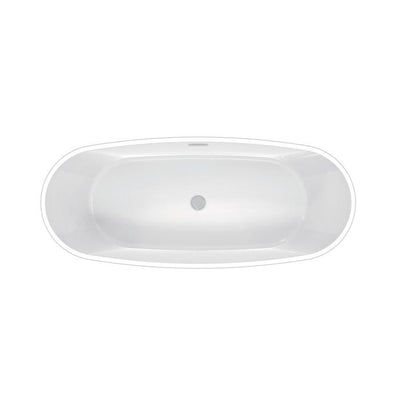 Barclay - Normandy 70" Acrylic Double Slipper Tub with Integrated Drain and Overflow - ATDSN70BIG
