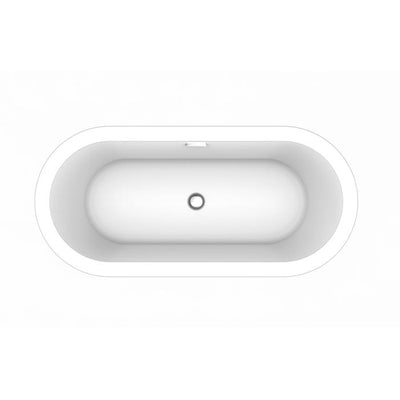 Barclay - Ollie 55" Acrylic Tub with Integral Drain and Overflow - ATOVN55IG