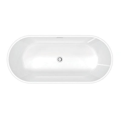 Barclay - Orrick 63" Acrylic Oval Tub with Integral Drain and Overflow - ATOVN63IIG
