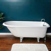 Cambridge Plumbing Cast-Iron Rolled Rim Clawfoot Tub 61" X 30" - Affordable Cheap Freestanding Clawfoot Bathtubs Tub