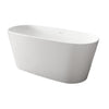 Barclay Paden 62″ Resin Freestanding Tub Front View in White Background