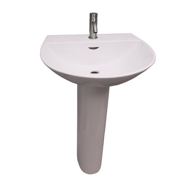Barclay Reserva 550 Pedestal Lavatory Bathroom Sink single faucet hole