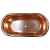 Barclay - Rochelle 66" Copper Freestanding Tub - COTDRN66C-SAP