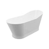 A&E Bath and Shower San Diego Freestanding Tub No Faucet Front View in White Background