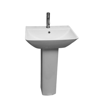 Barclay Summit 600 Pedestal Lavatory Bathroom Sink single hole faucet