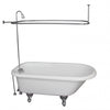 Barclay TKADTR60-WCP3 Anthea 60″ Acrylic Roll Top Tub Kit in White – Polished Chrome Accessories