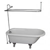 Barclay TKADTR60-WCP5 Anthea 60″ Acrylic Roll Top Tub Kit in White – Polished Chrome Accessories