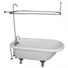 Barclay TKADTR67-WBN1 Asia 67″ Acrylic Roll Top Tub Kit in White – Brushed Nickel Accessories