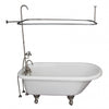 Barclay TKADTR67-WBN2 Asia 67″ Acrylic Roll Top Tub Kit in White – Brushed Nickel Accessories