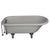Barclay TKATR60-BCP7 Andover 60″ Acrylic Roll Top Premium Tub Kit in Bisque with Polished Chrome Accessories
