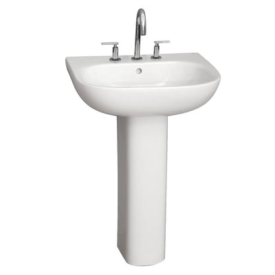 Barclay Tonique 550 Pedestal Lavatory Bathroom Sink 8 inch faucet