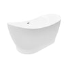 A&E Bath and Shower Tundra 66" Freestanding Tub in White Background